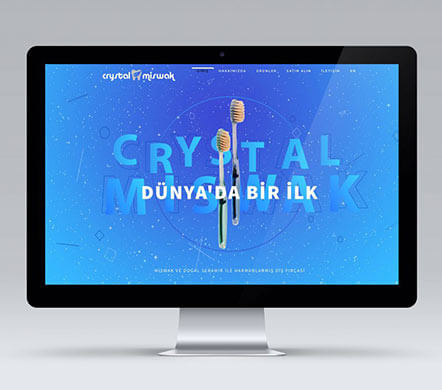 Crystal Miswak Website Tasarımı Panajans
